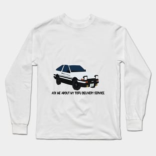 Toyota AE86 Tofu Delivery Long Sleeve T-Shirt